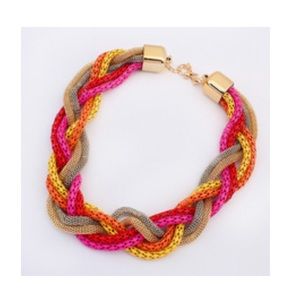 Braided Rope Chain Statement Necklace unique!